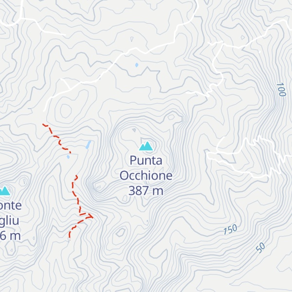 Map of Punta Occhione