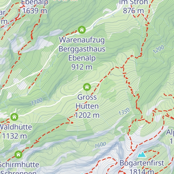 Map of Gross Hütten