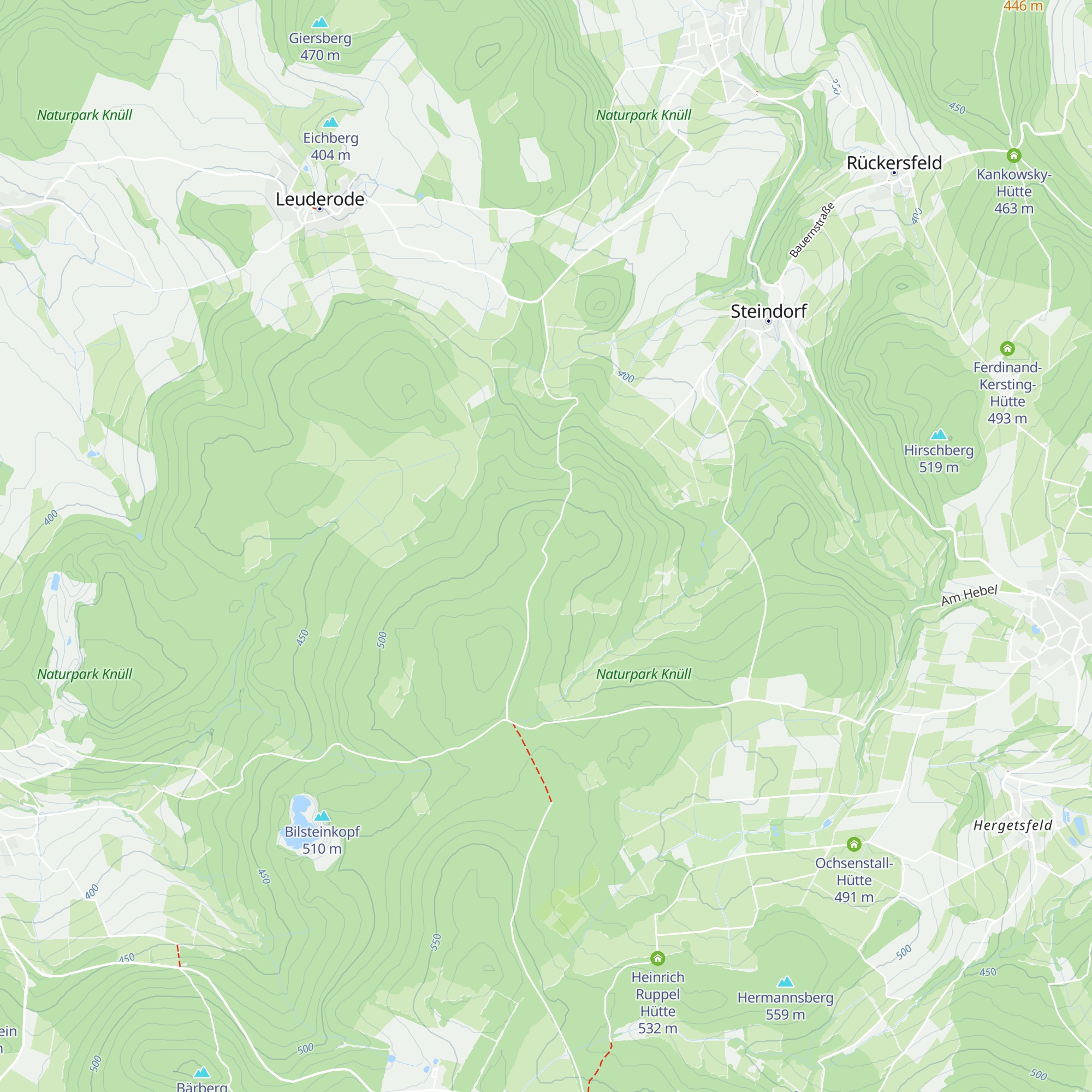 Homberger Hütte map