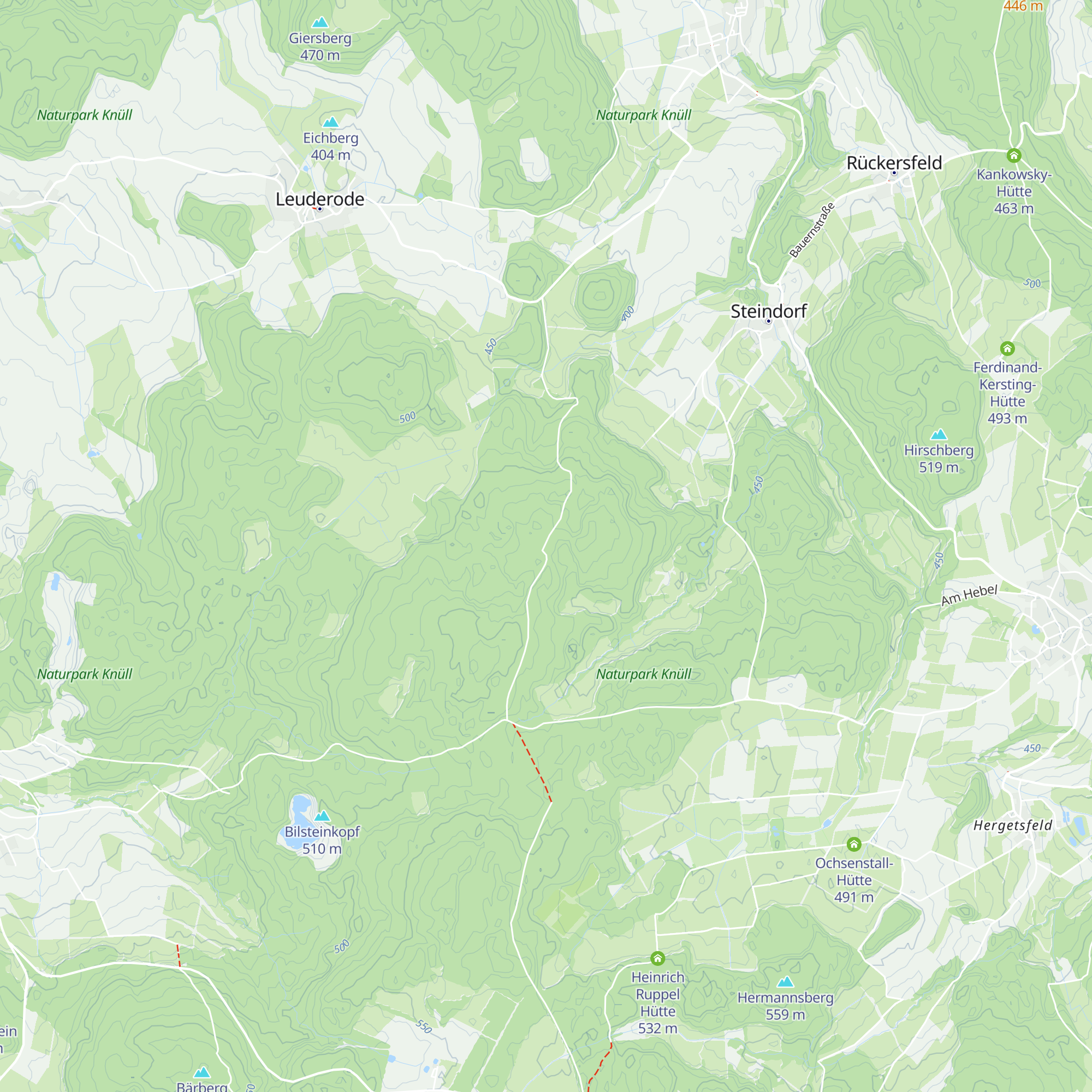 Homberger Hütte map