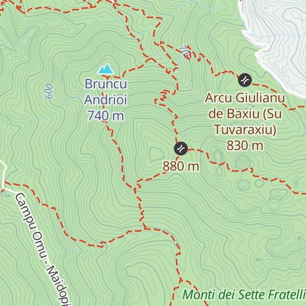 Map of Bruncu Perdu Cossu
