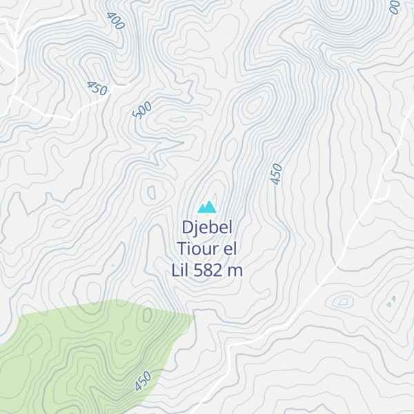 Map of Djebel Tiour el Lil