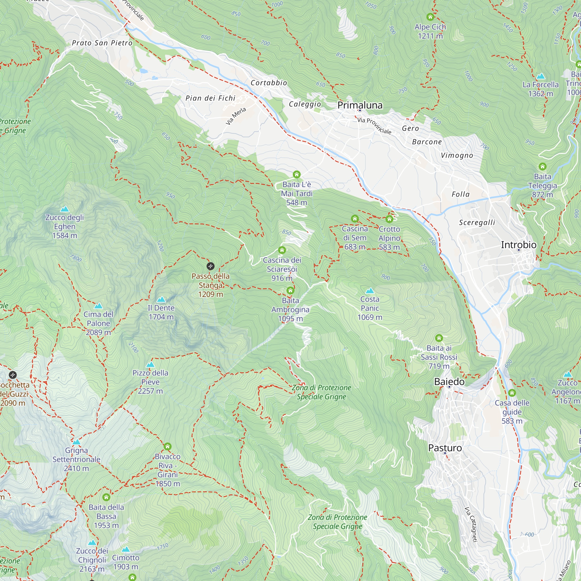 Baita Ambrogina map