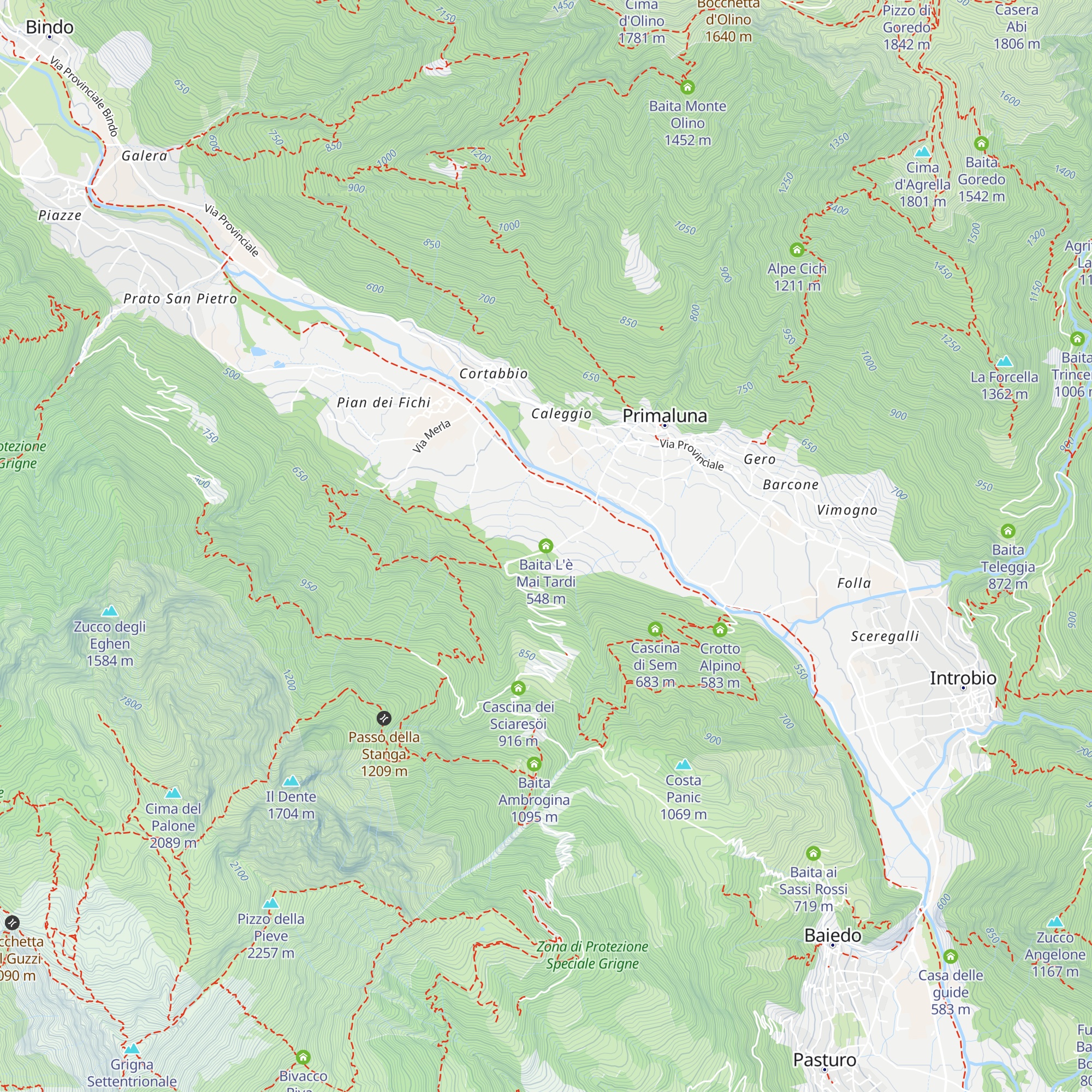 Baita L'è Mai Tardi map