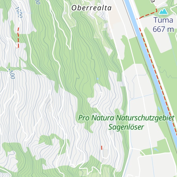 Map of Waldhütte Ratitsch