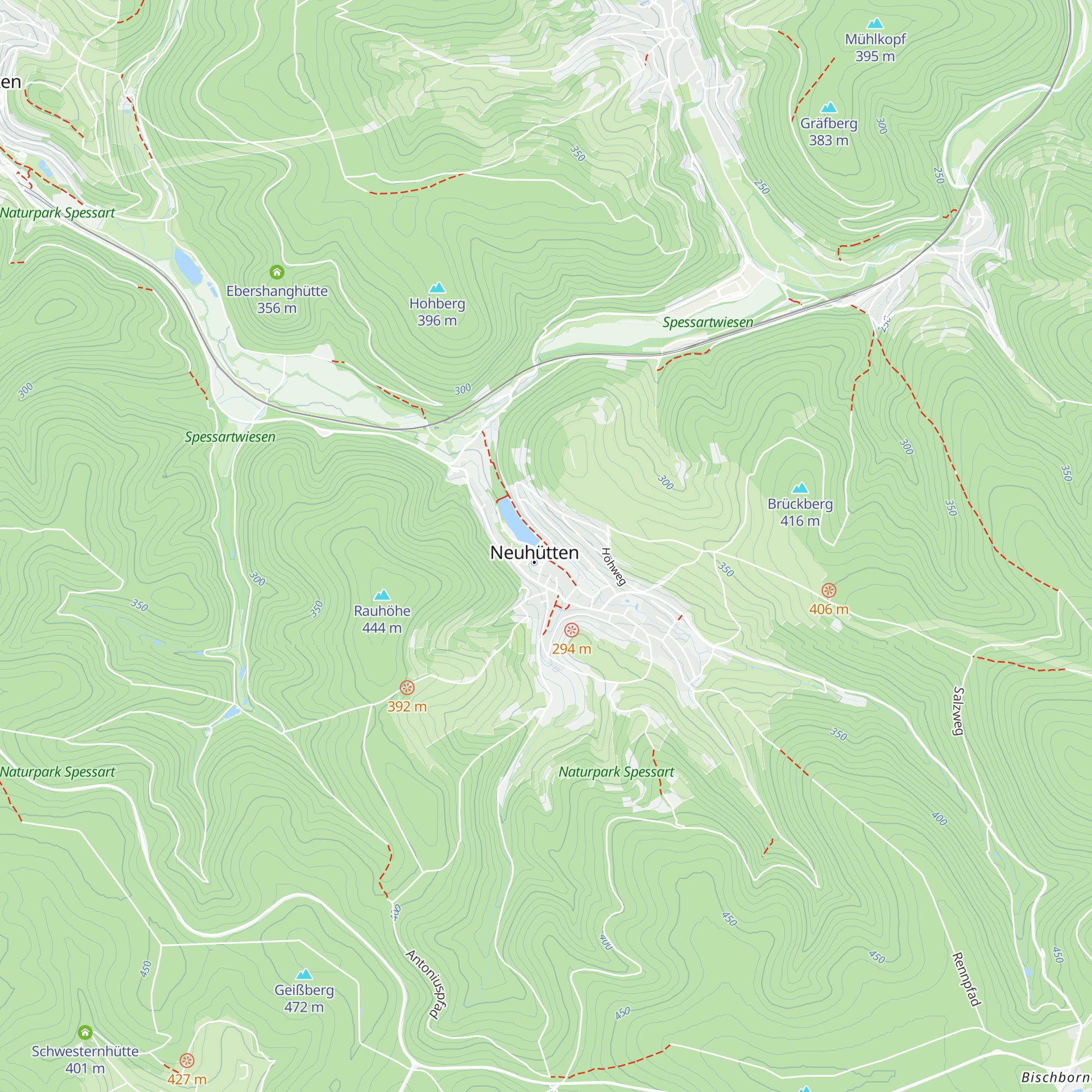 Vereinsheim ASV Neuhütten map