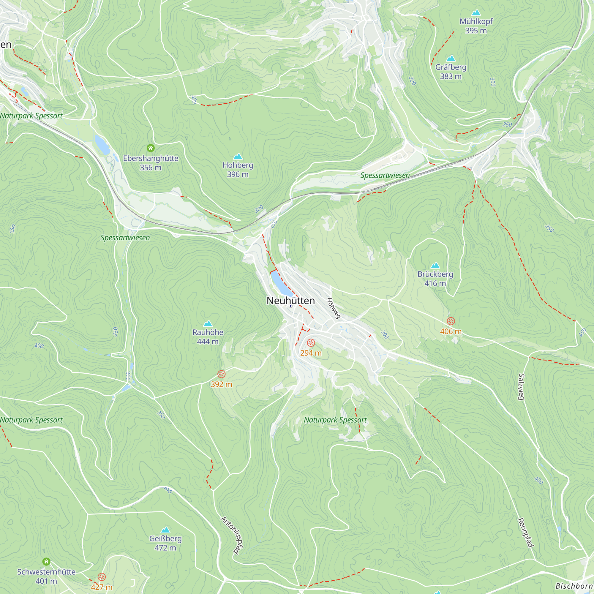Vereinsheim ASV Neuhütten map