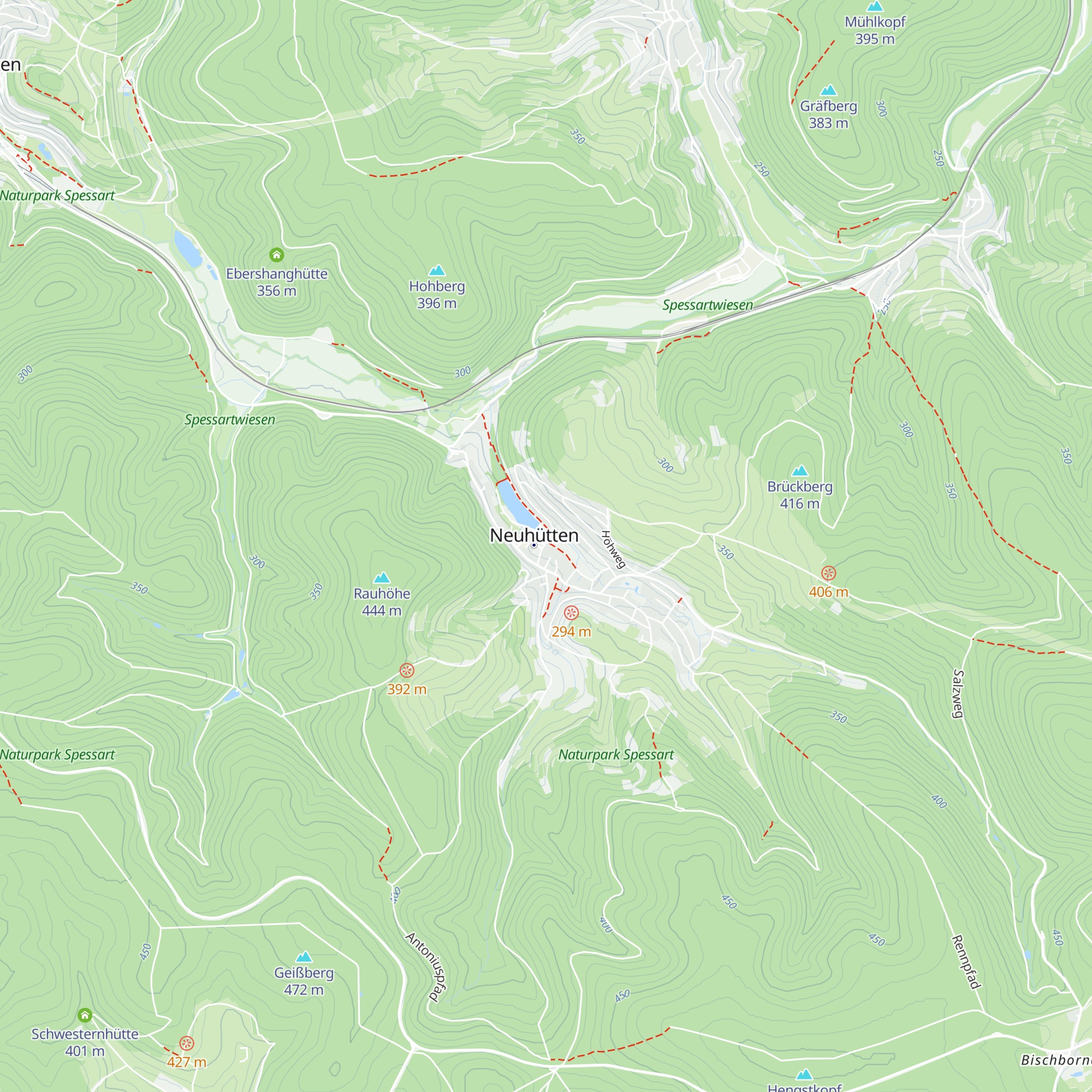 Schwanenhütte map