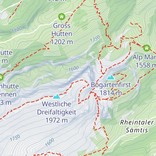 Map of Bogartenmanndli