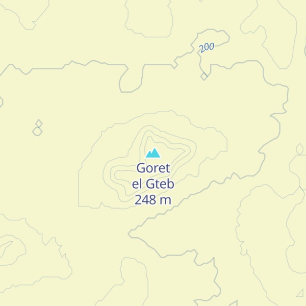 Map of Goret el Gteb