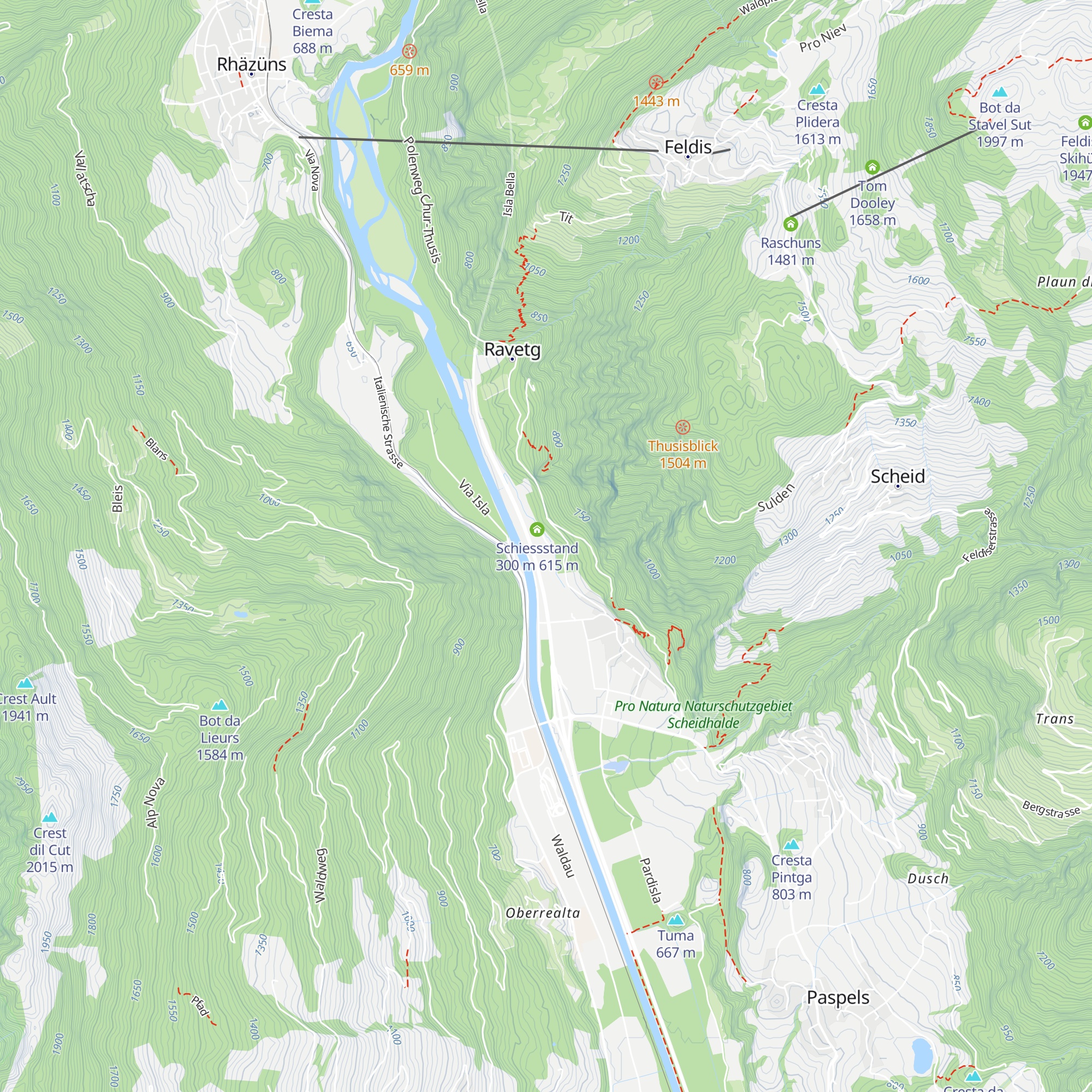 ewz Rothenbrunnen map