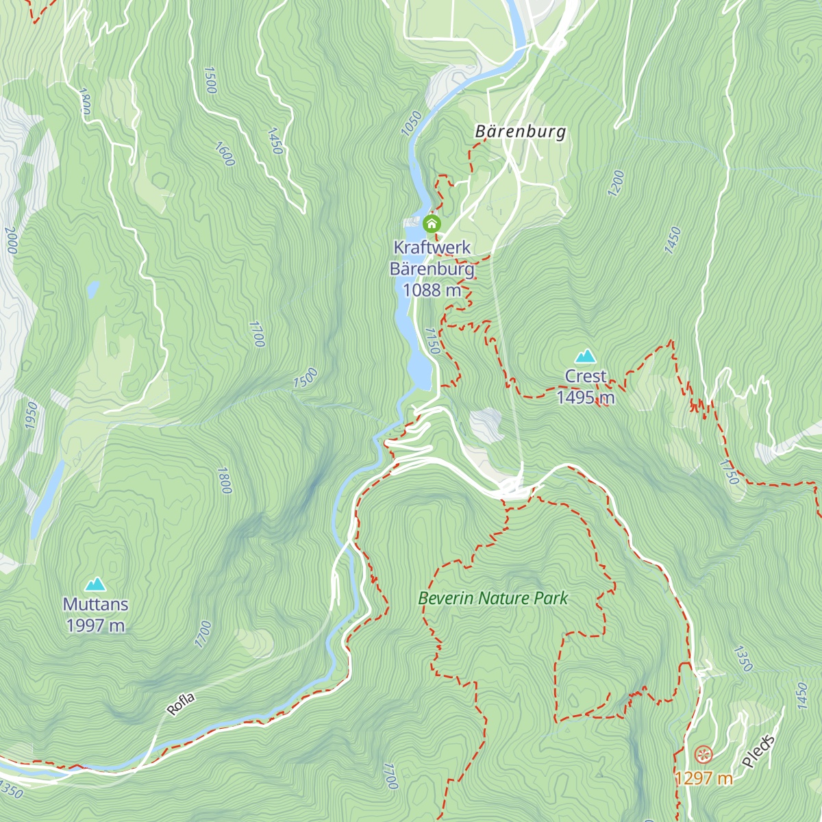 Gasthaus Roflaschlucht map