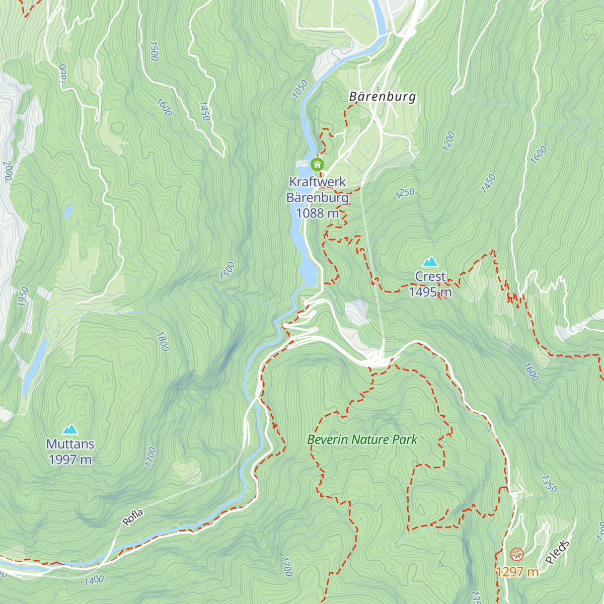 Gasthaus Roflaschlucht map