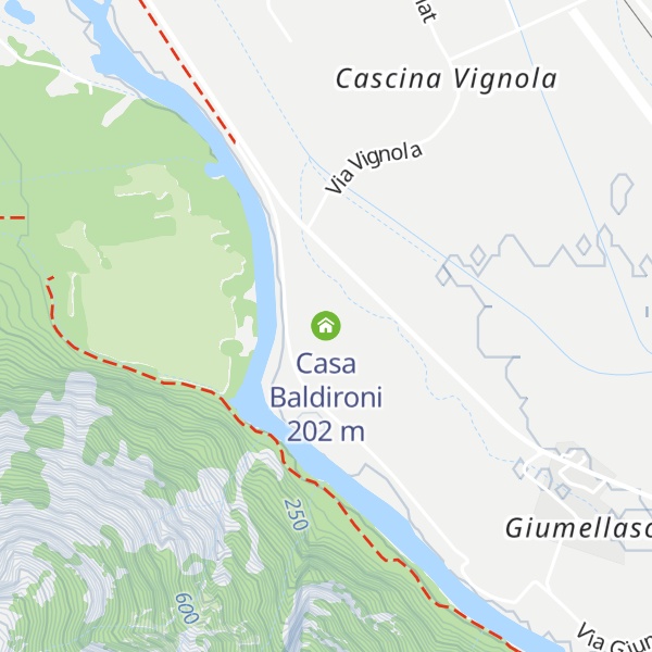Map of Casa Baldironi