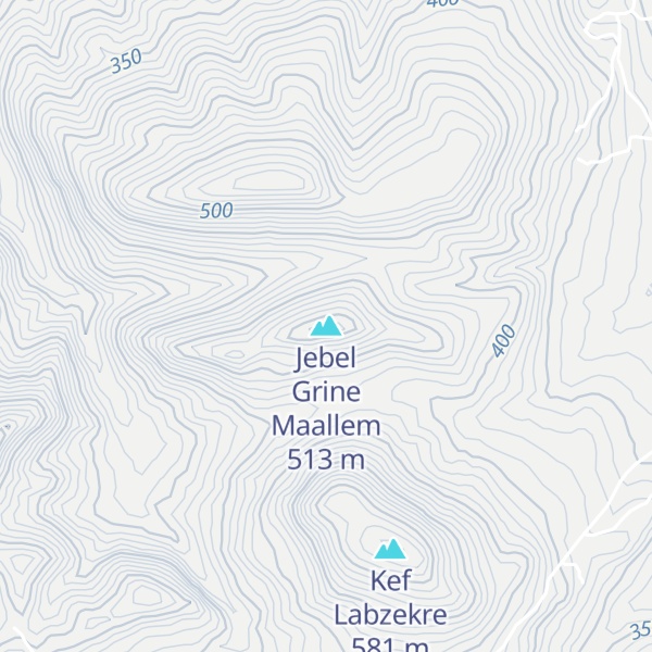 Map of Jebel Grine Maallem