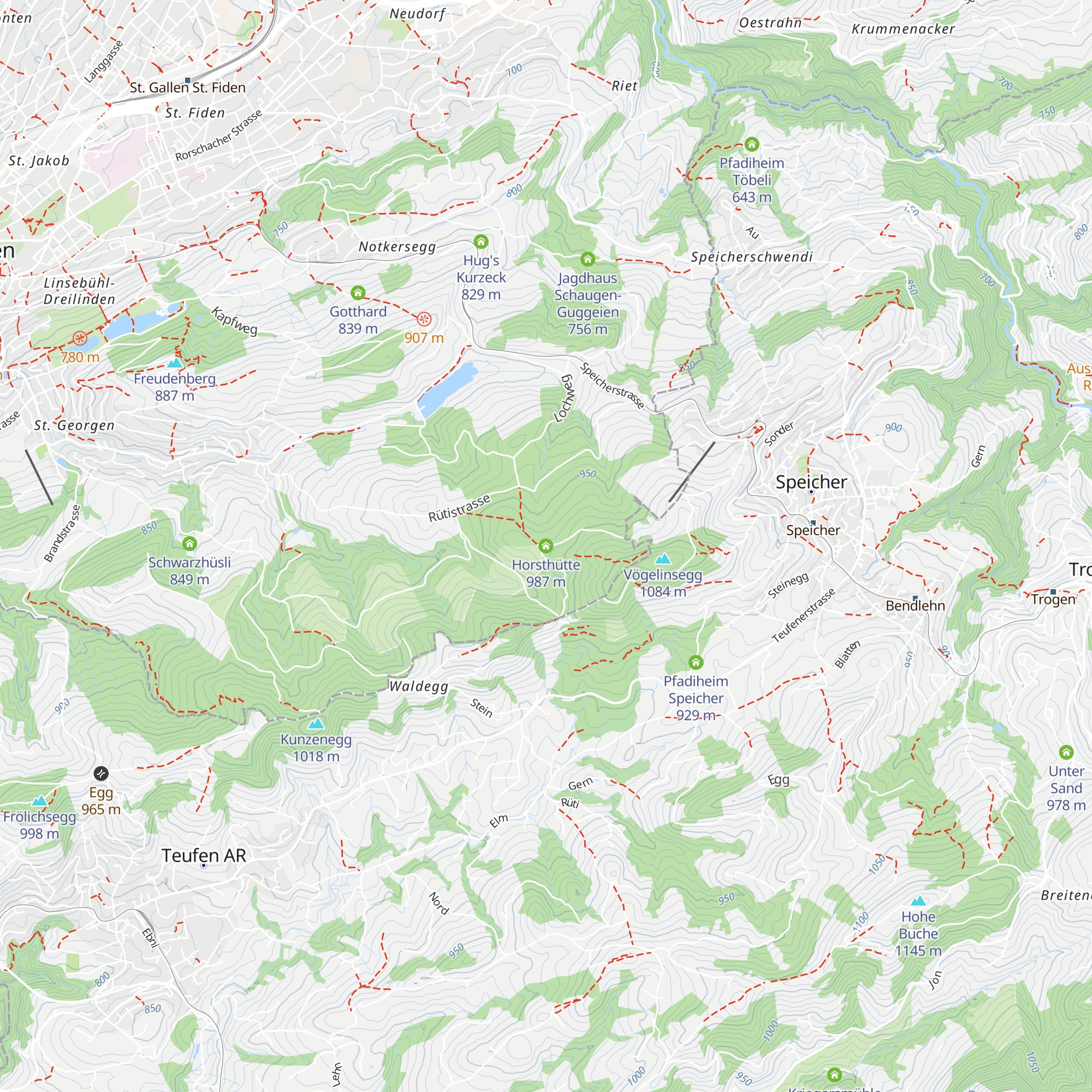 Horsthütte map