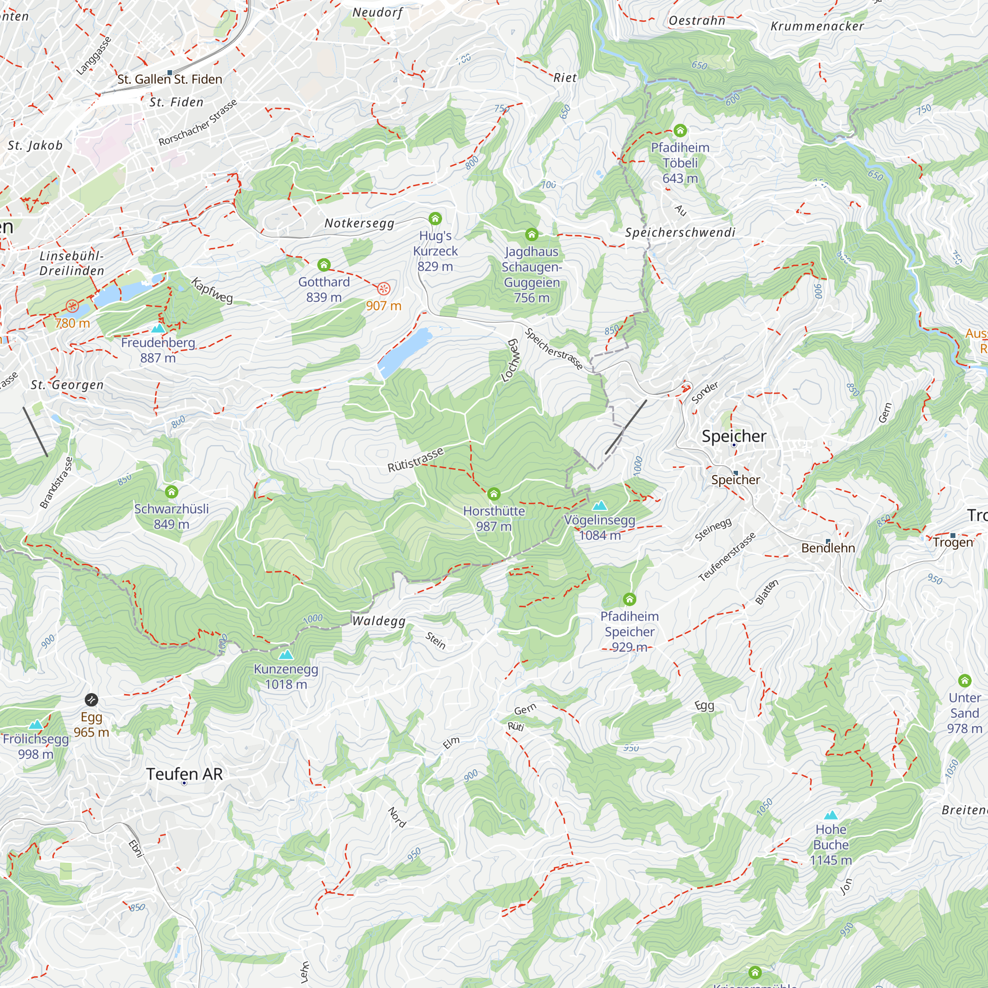Horsthütte map
