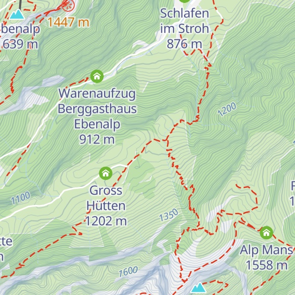 Map of Alp Kleinhütten