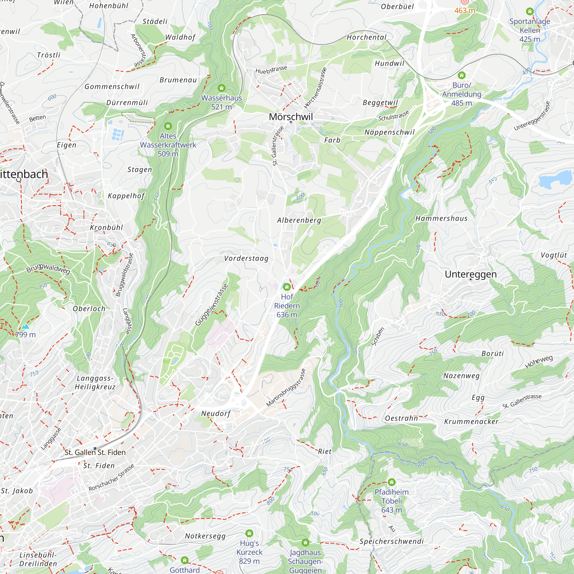 Hof Riedern map