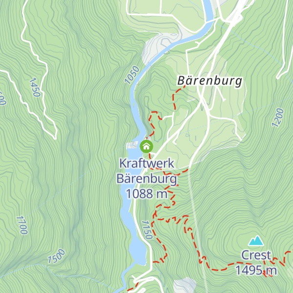 Map of Kraftwerk Bärenburg