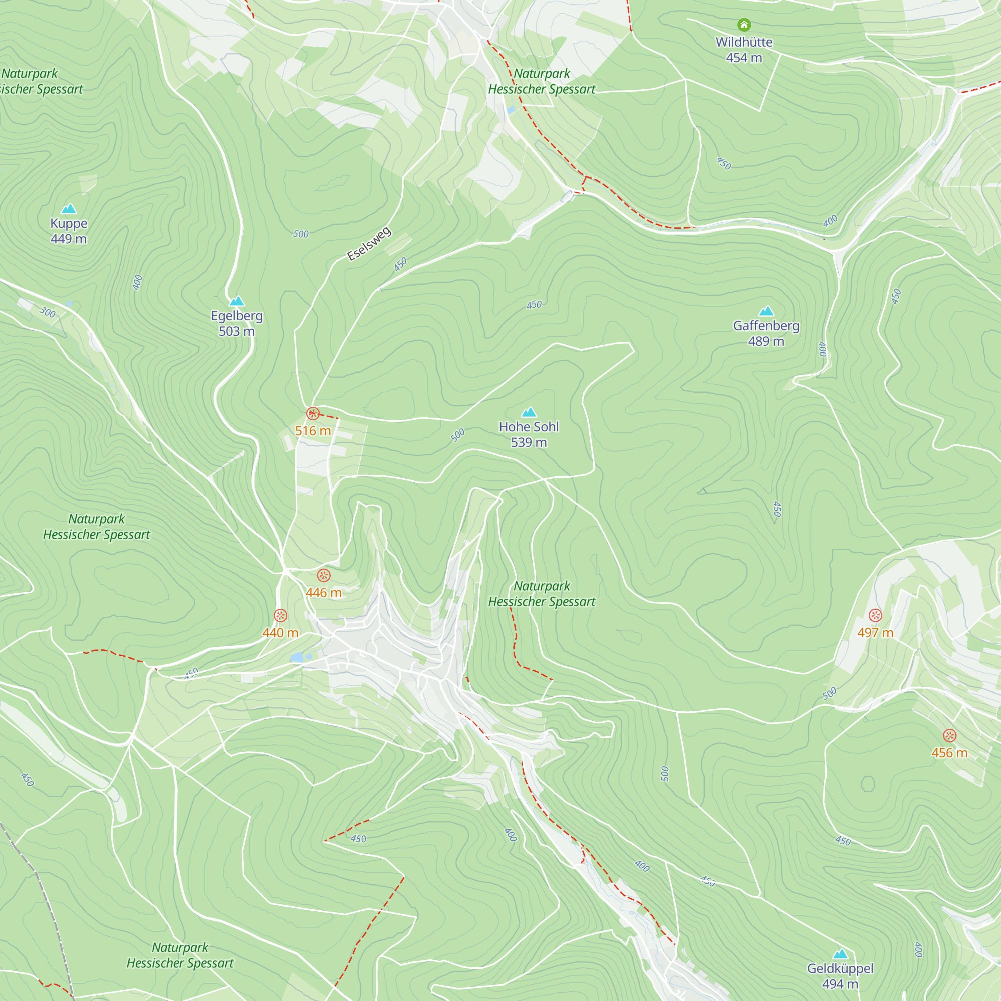 Spessart Schutzhütte map