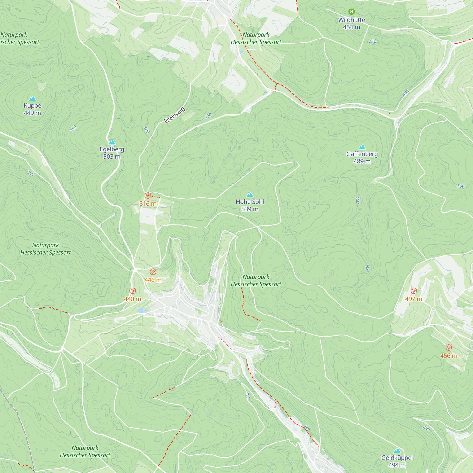 Spessart Schutzhütte map