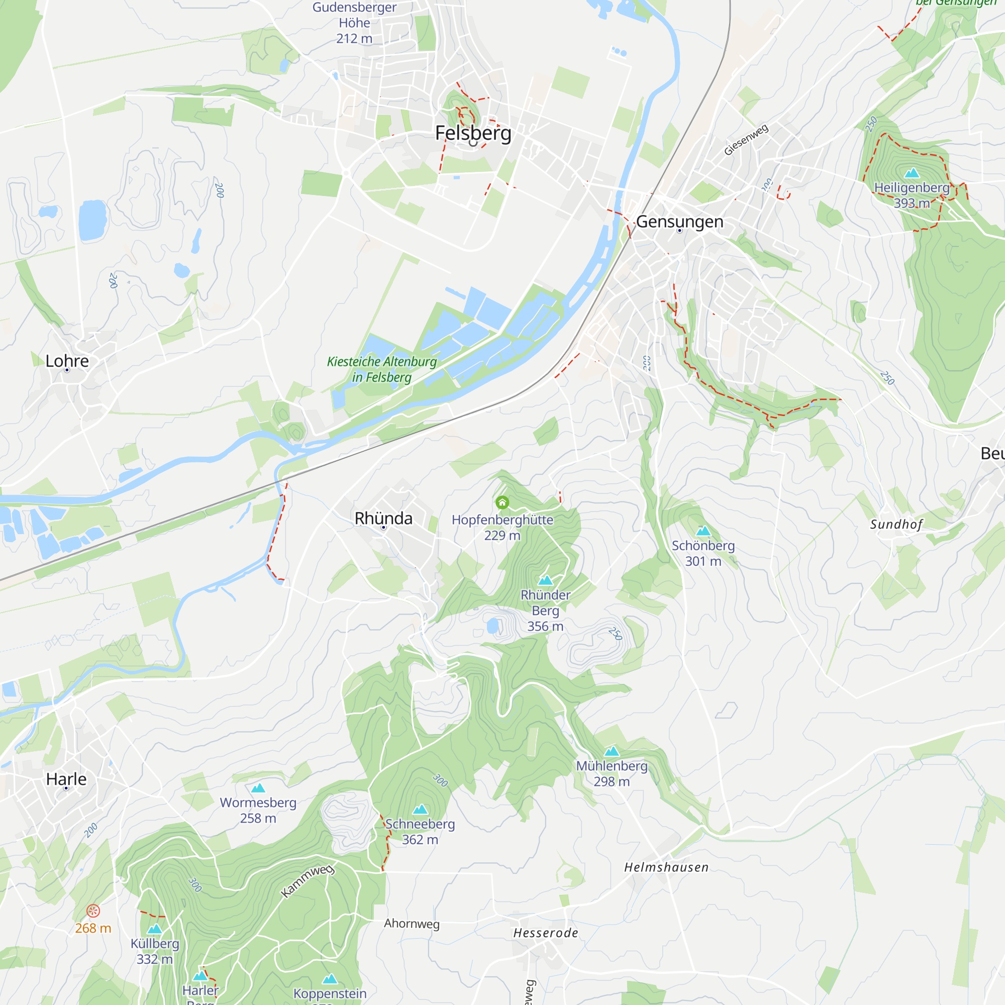 Hopfenberghütte map
