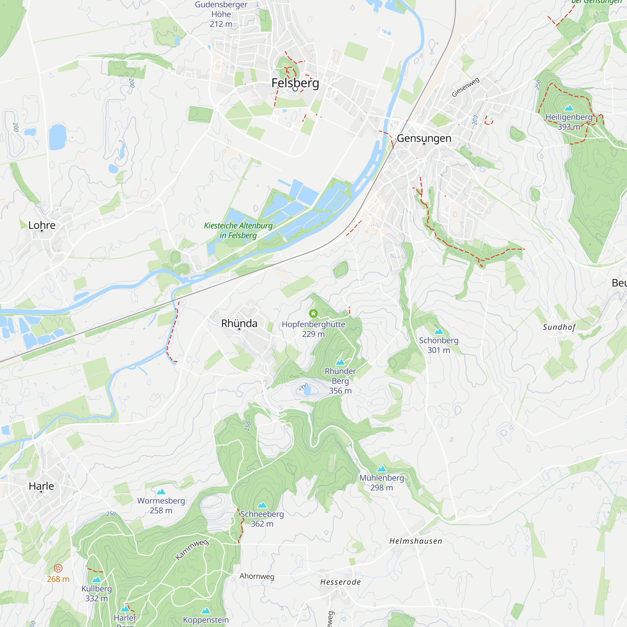 Hopfenberghütte map
