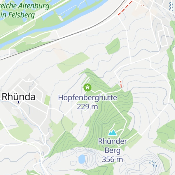 Map of Hopfenberghütte