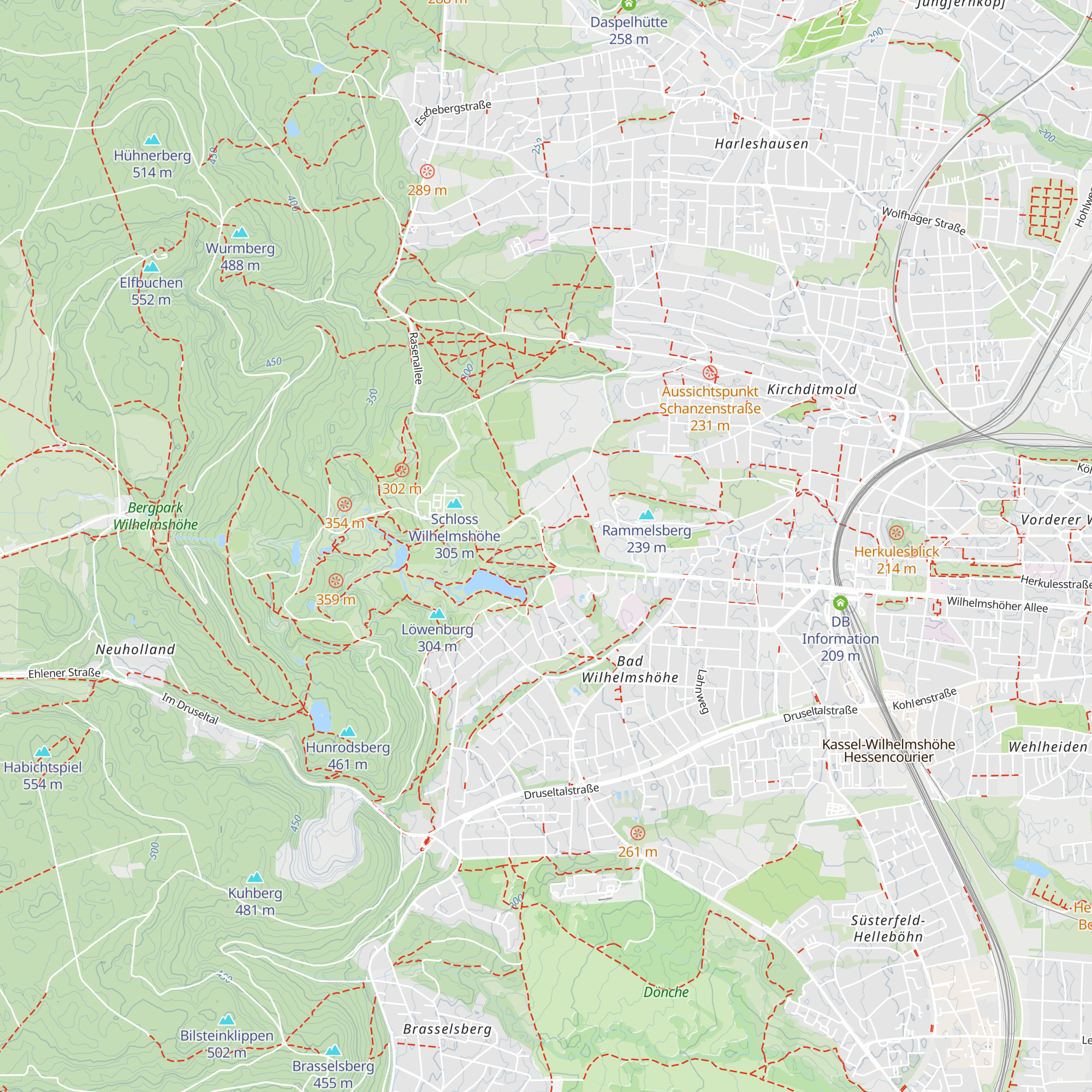 Besucherzentrum Bergpark Wilhelmshöhe map
