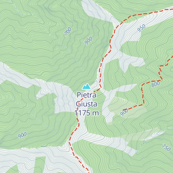 Map of Pietra Giusta