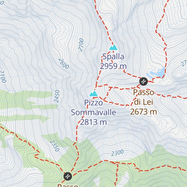 Map of Pizzo Sommavalle
