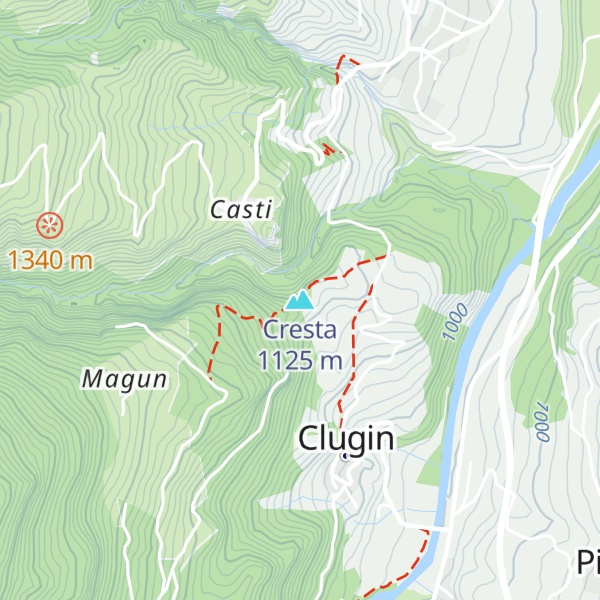 Map of Cresta