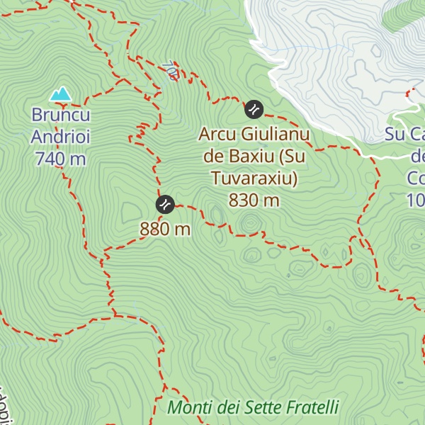 Map of Su Casteddu de Perdu Cossu