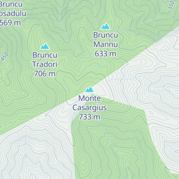 Map of Monte Casargius