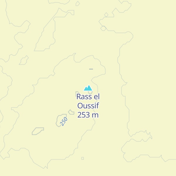 Map of Rass el Oussif