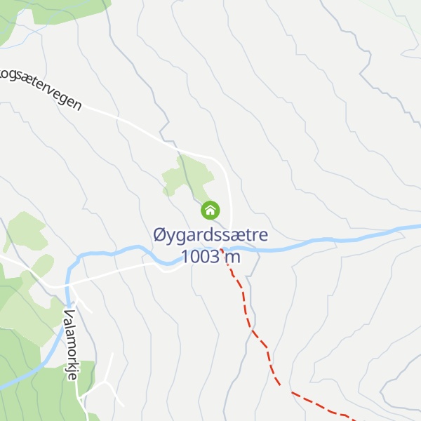 Map of Øygardssætre