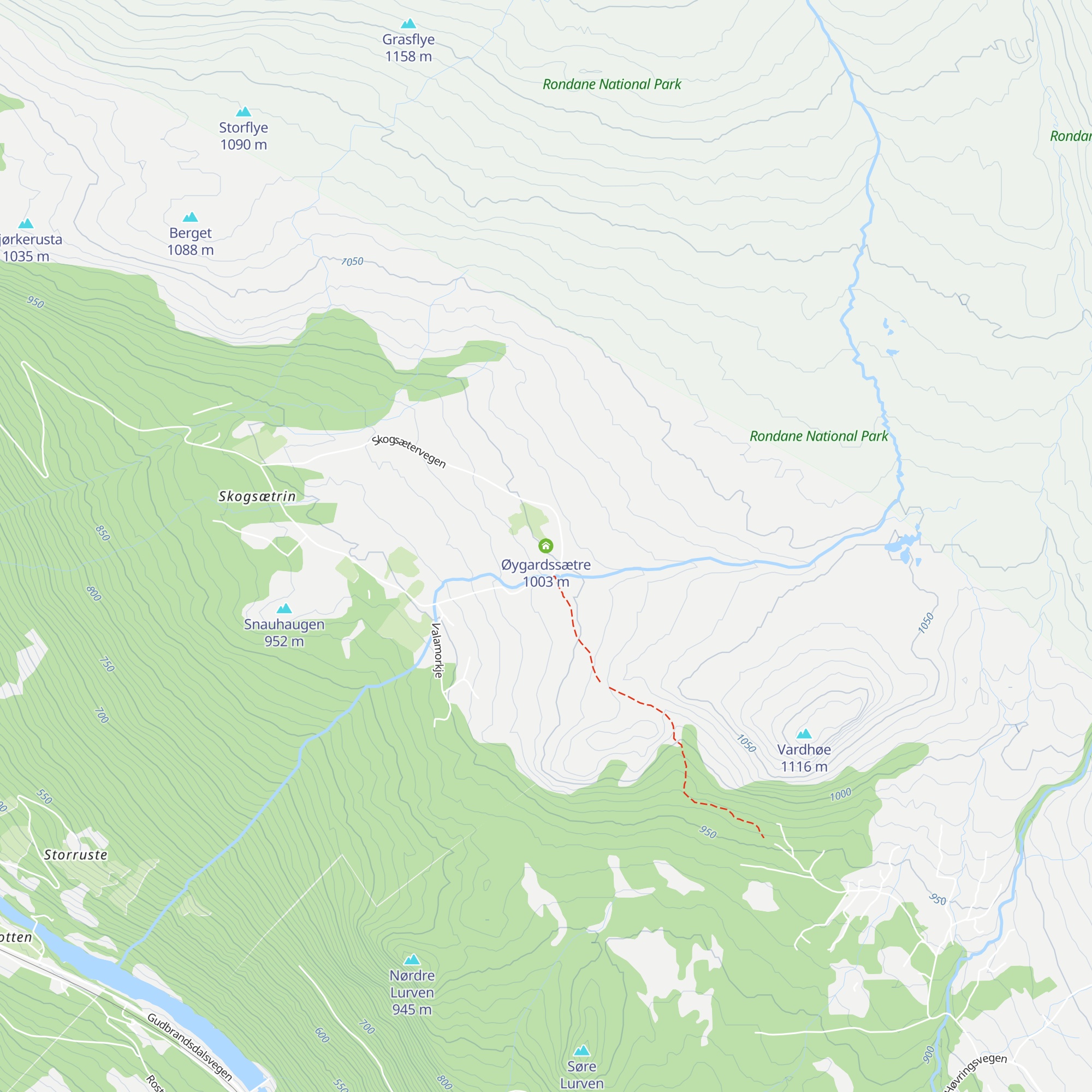 Øygardssætre map