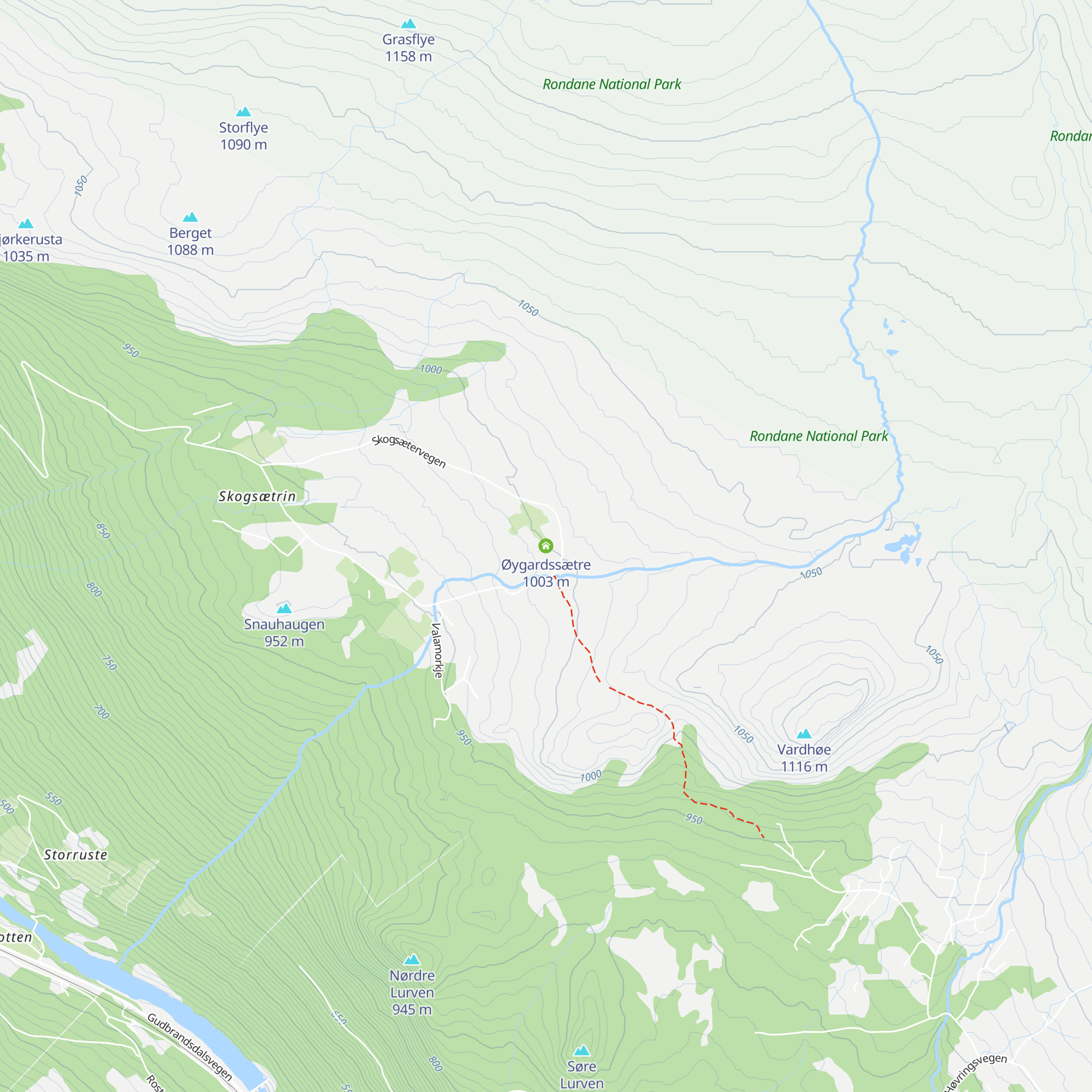 Øygardssætre map