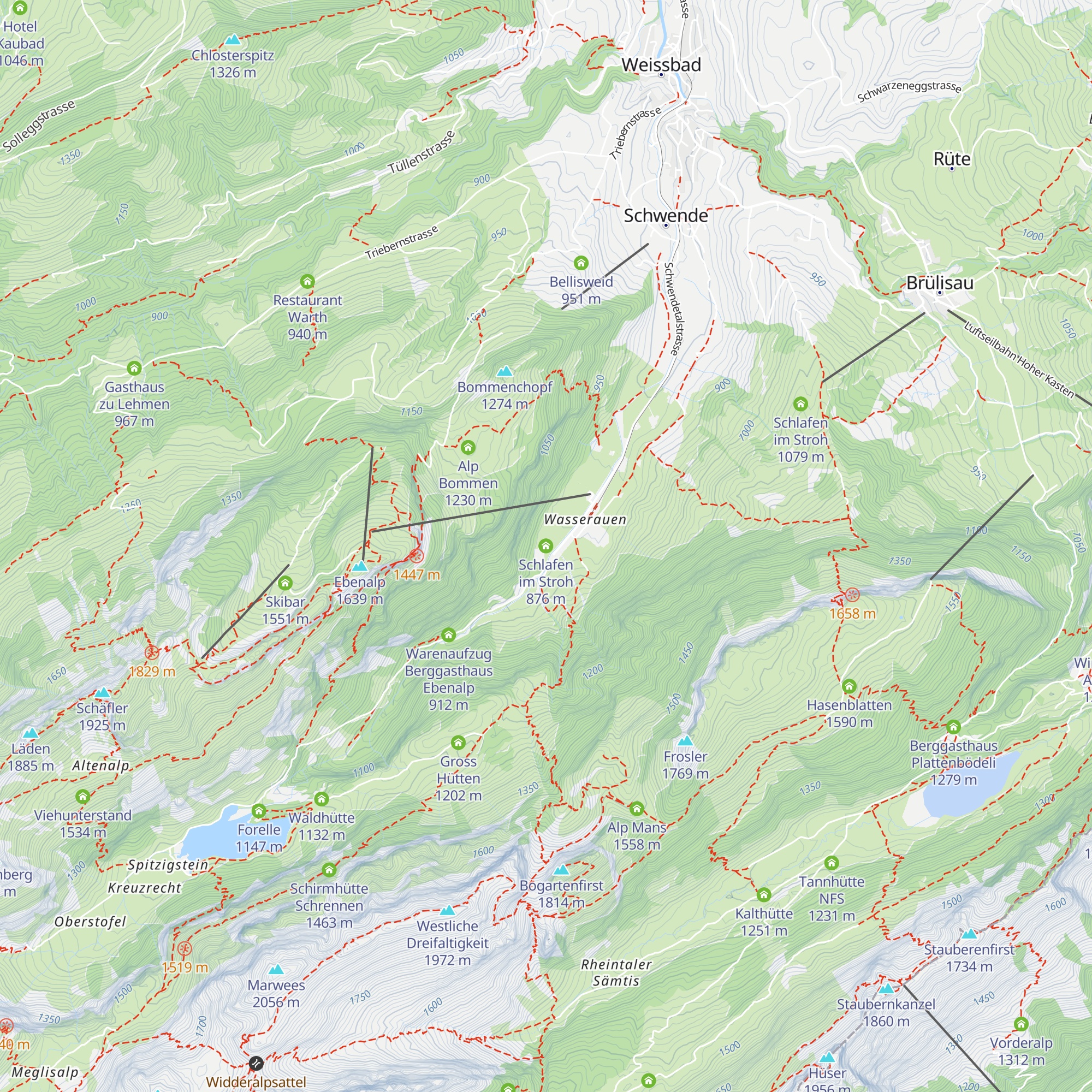 Schlafen im Stroh map