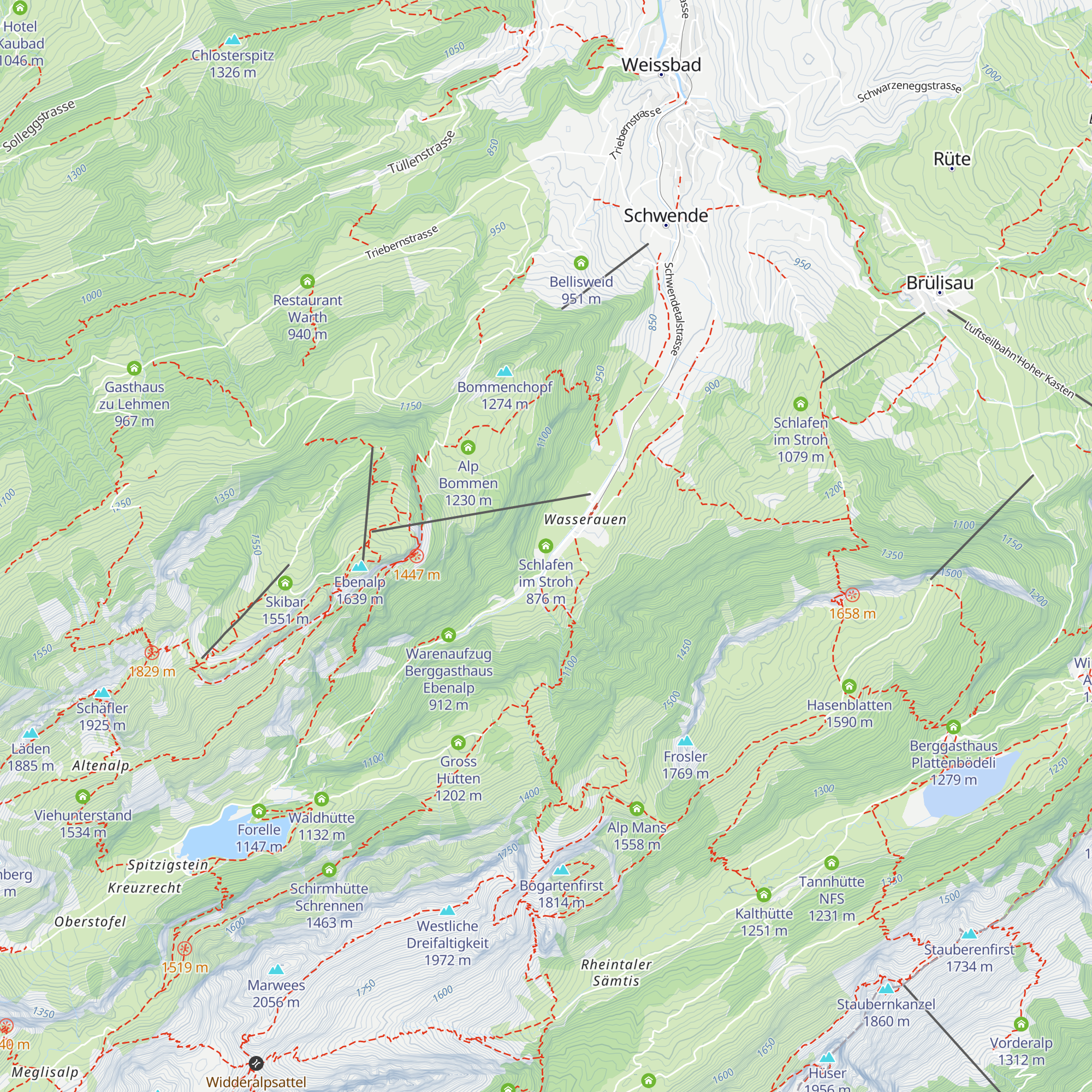 Schlafen im Stroh map