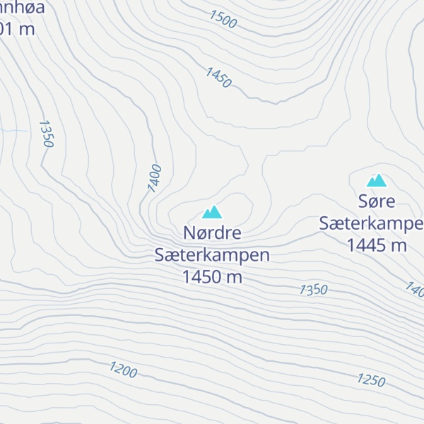 Map of Nørdre Sæterkampen