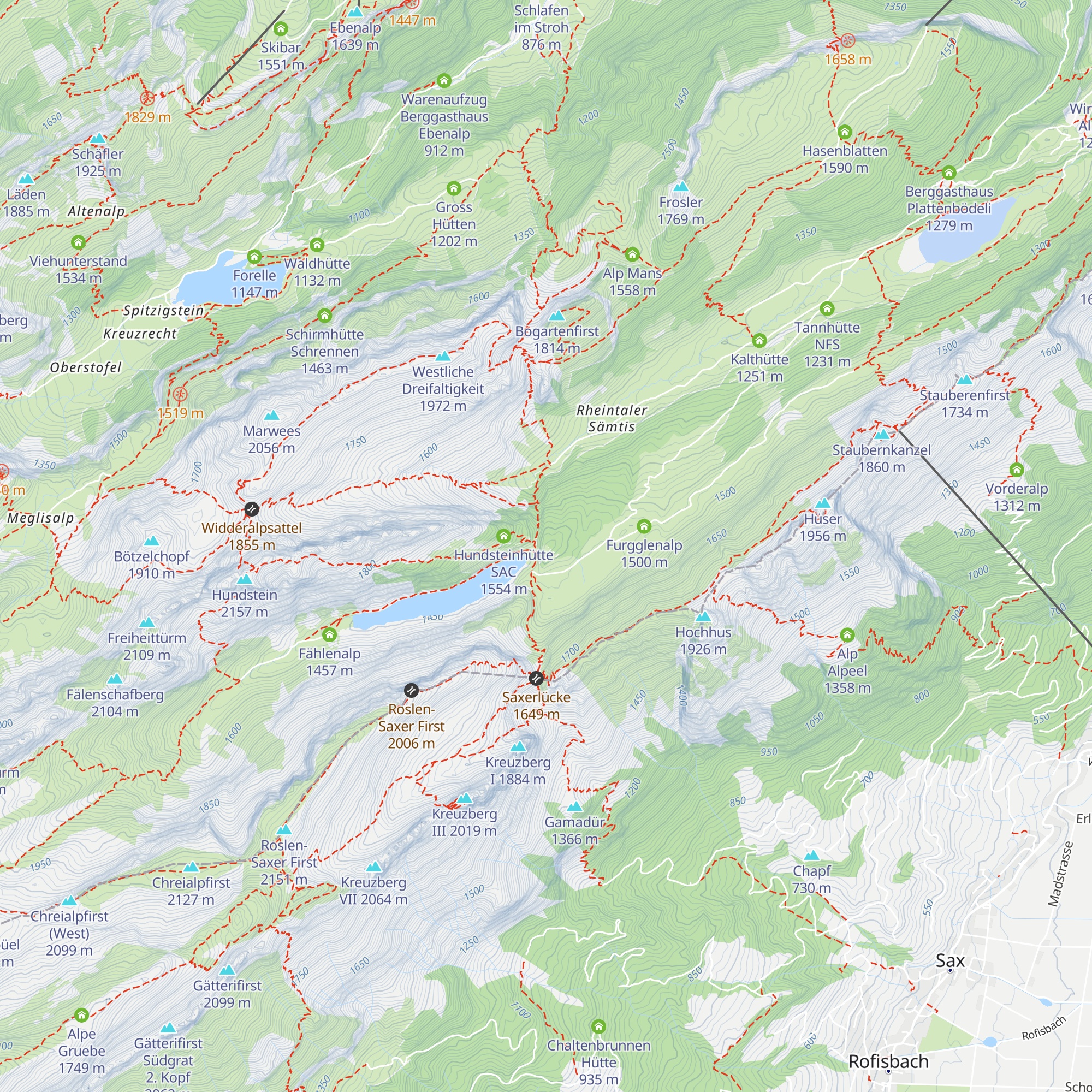 Clubheim Fälensee map
