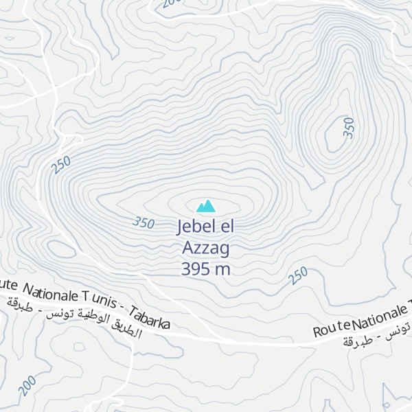 Map of Jebel el Azzag