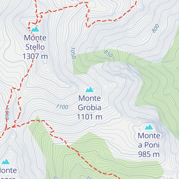 Map of Monte Grobia