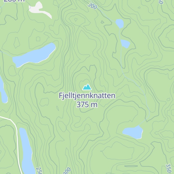 Map of Fjelltjennknatten