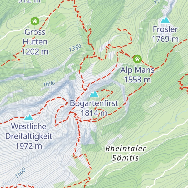 Map of Bogartenfirst