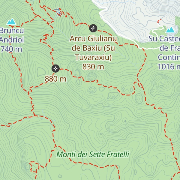 Map of Casteddu Musueddu de Andria Boi