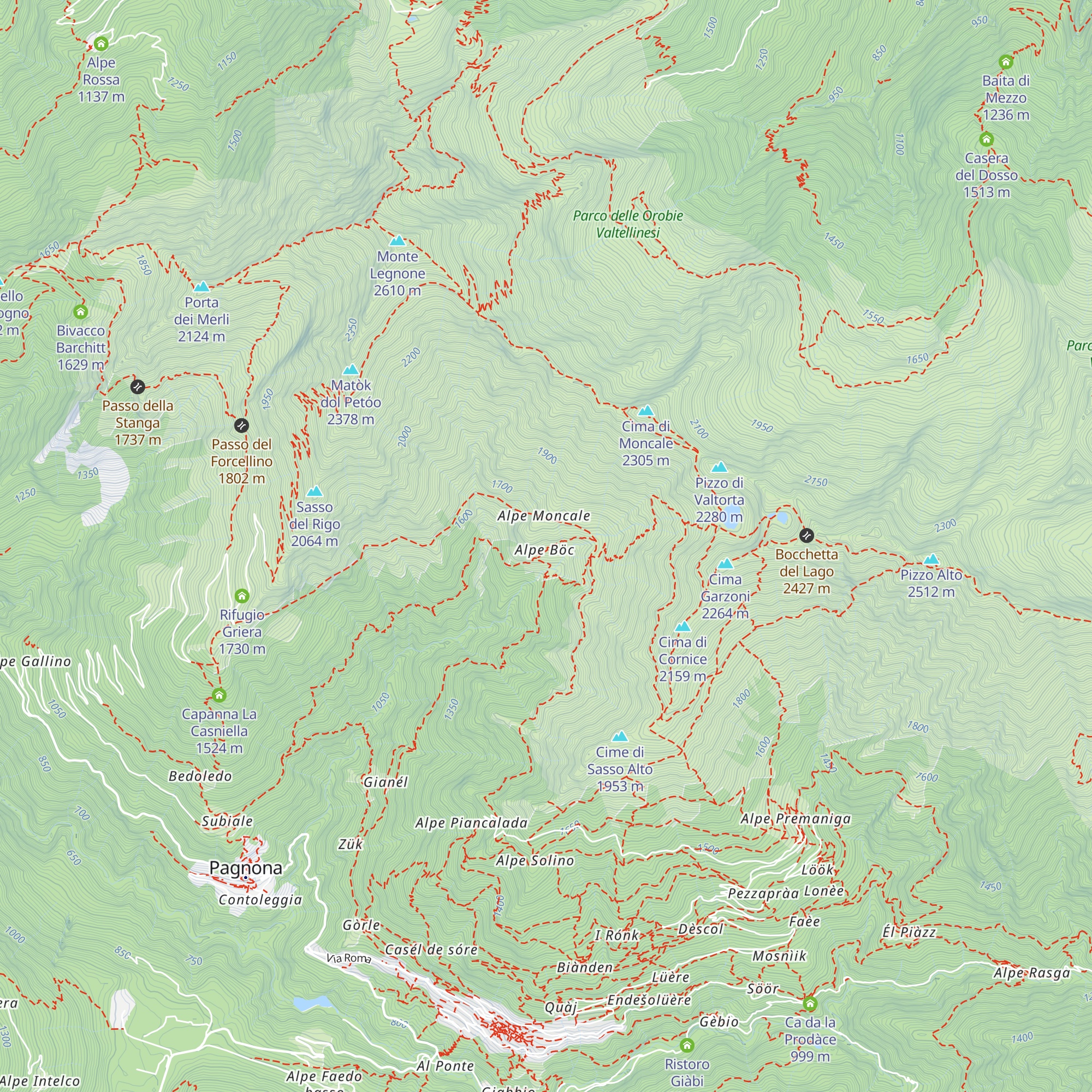 Rifugio Alpe al Böc map