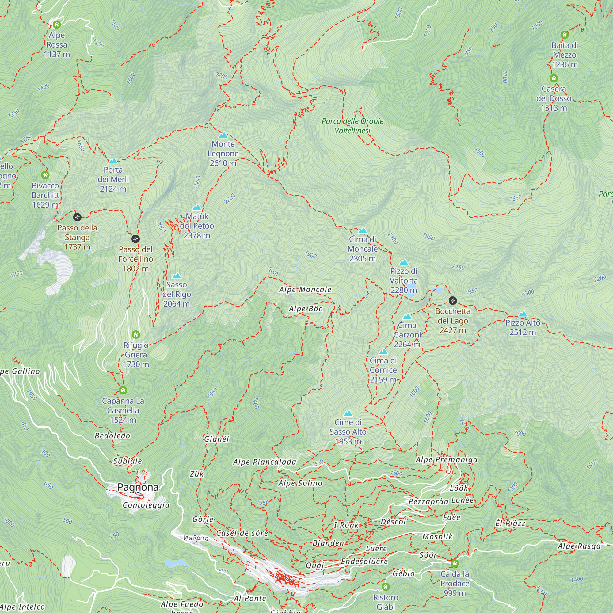Rifugio Alpe al Böc map